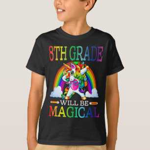Zauberhafte Einhornkolonie des 8. T-Shirt