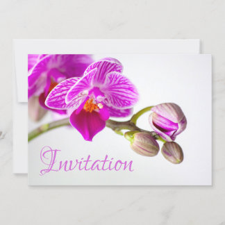 Zauberhafte Einladungskarte mit Orchidee