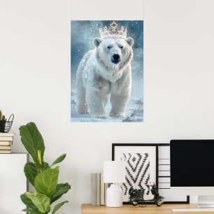 Zauberhafte Eisbärenkralle und schimmerndes Pelz Poster