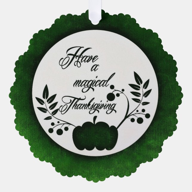 Zauberhafte Erntedank-Ornament-Karte Ornament Karte (Vorderseite)