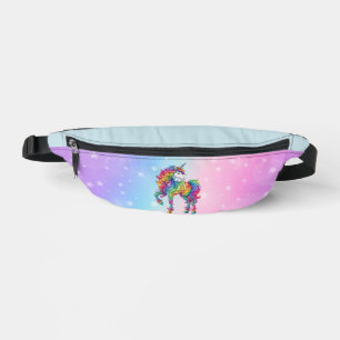 Zauberhafte farbenfrohe Einhorn Bauchtasche