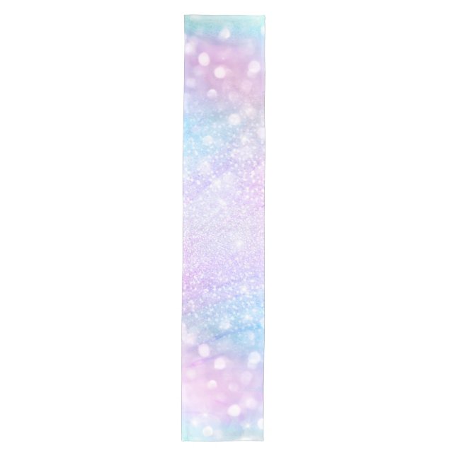 Zauberhafte Glitzer Glitzern rosa Design Mittelgroßer Tischläufer (Vorderseite)