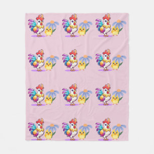Zauberhafte Hahn-Baby-Mädchen-Fleece-Decke Fleecedecke