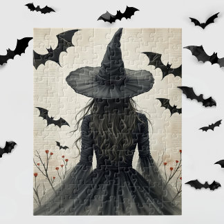 Zauberhafte Halloween-Hexe