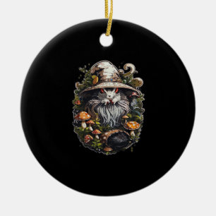 Zauberhafte Hexe Whimsigoth & Mystische Kunst für  Keramik Ornament