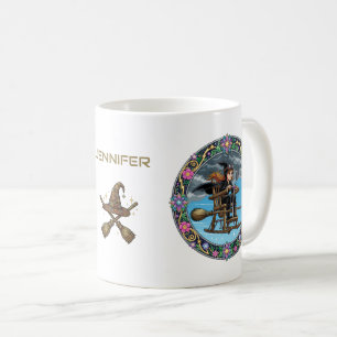 Zauberhafte Hexenpilotin Kaffeetasse