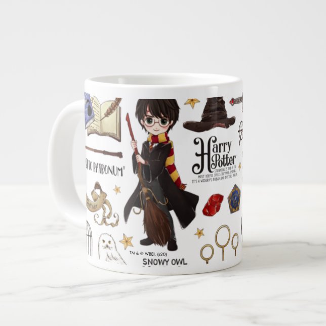Zauberhafte KARTENKARTEN™ Wasserfarbe Jumbo-Tasse (Vorderseite Links)