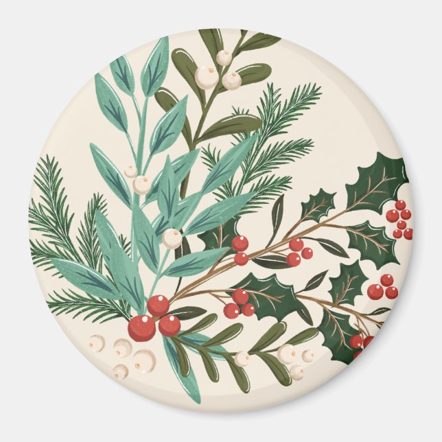 Zauberhafte Klassik Elegance Weihnachten Magnet (Vorne)