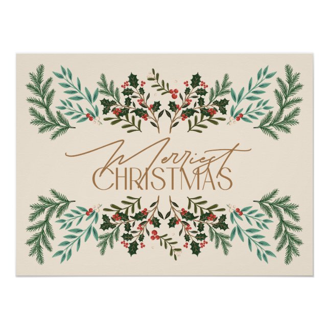 Zauberhafte Klassik Elegance Weihnachten Poster (Vorderseite)