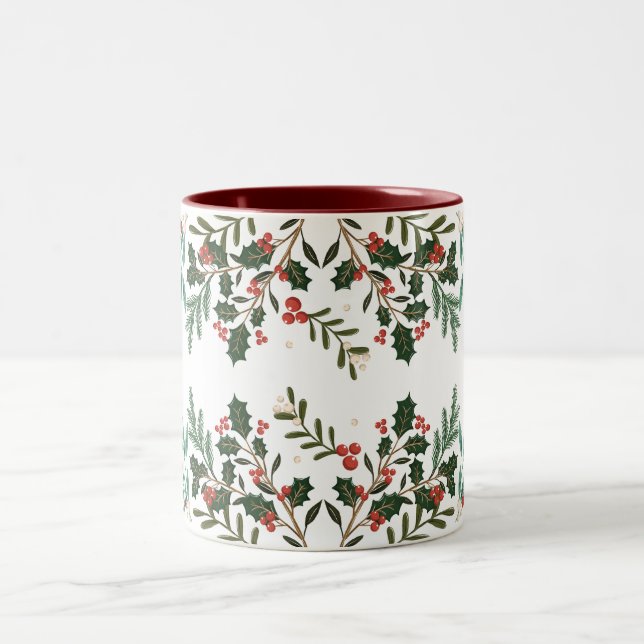Zauberhafte Klassik Elegance Weihnachten Zweifarbige Tasse (Mittel)