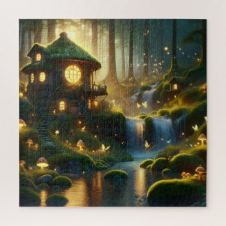 Zauberhafte Lichter und Wasserfall Träume