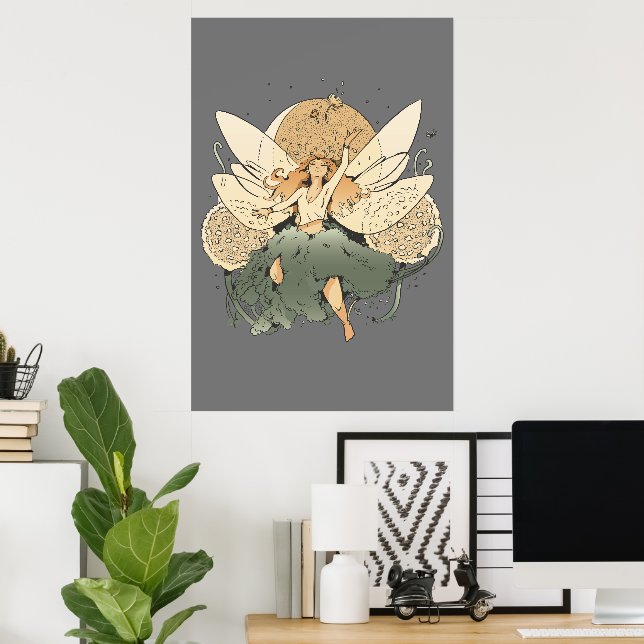 Zauberhafte Märchen - Whimsical Fantasy Art Poster (Heimbüro)