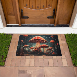 Zauberhafte Mushroom-Hintergründe Fußmatte