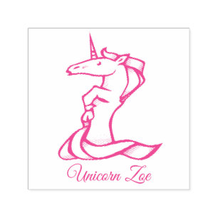 Zauberhafte Niedliche Monogram Z Einhorn Zoe oder  Permastempel