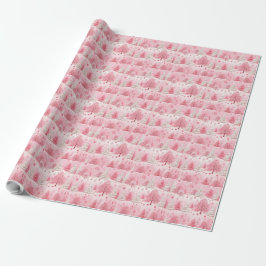 Zauberhafte Pink Magic Pastel Winter Vibes Chrisma Geschenkpapier