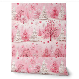 Zauberhafte Pink Magic Pastel Winter Vibes Chrisma Tapete