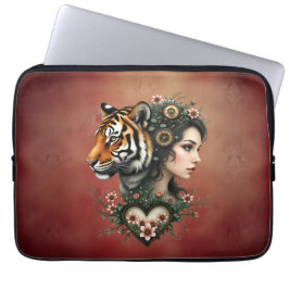 Zauberhafte Steampunk-Blumenwelt Laptopschutzhülle