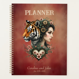 Zauberhafte Steampunk-Blumenwelt Planer