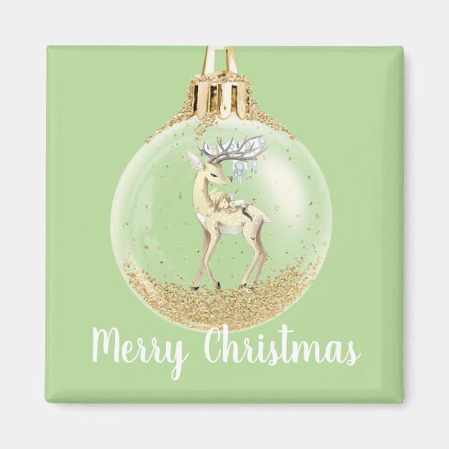 Zauberhafte Szene Weihnachtsschmuck Magnet (Vorne)