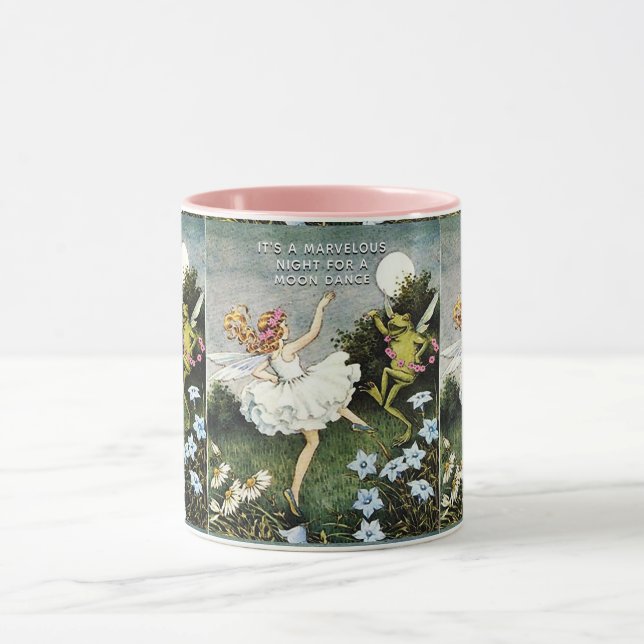 Zauberhafte Tanzmühle und Frosch Zwei-Tone-Tasse Tasse (Zentrum)