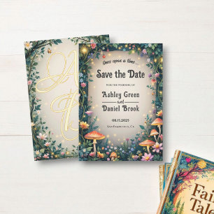 Zauberhafte Waldblumenhochzeit Save The Date