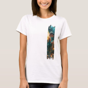 Zauberhafte Waldbrauerei Pinselstrich T-Shirt