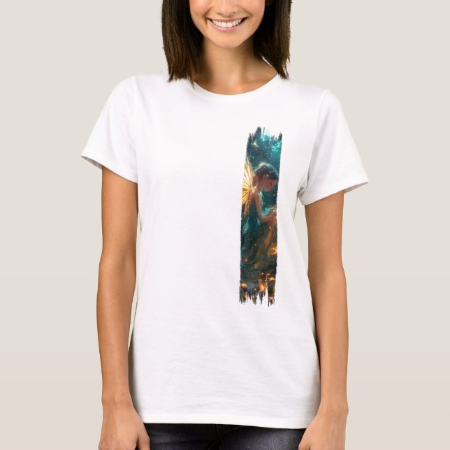 Zauberhafte Waldbrauerei Pinselstrich T-Shirt (Vorderseite)