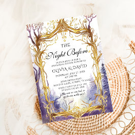 Zauberhafte Waldnacht vor Probe Einladung