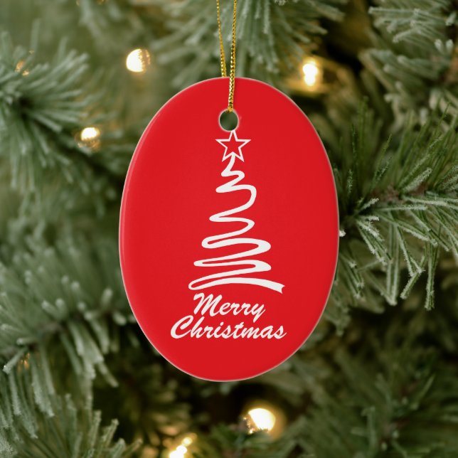 Zauberhafte Weihnachtsbaume Weihnachtsfeiertage Keramik Ornament (Baum)