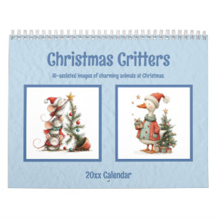 Zauberhafte Weihnachtskreaturen AI-unterstützte Bi Kalender