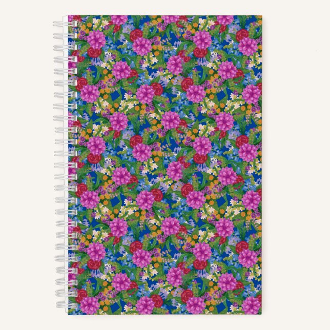 Zauberhafte Wildblume Notizbuch (Vorderseite)