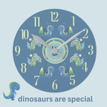 Zauberhafter blauer personalisierter Dino