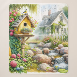Zauberhafter Cottage-Garten-Vogelhaus-Bach Sherpadecke