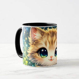 Zauberhafter Katzenbecher und -kissen – Süße Fanta Tasse