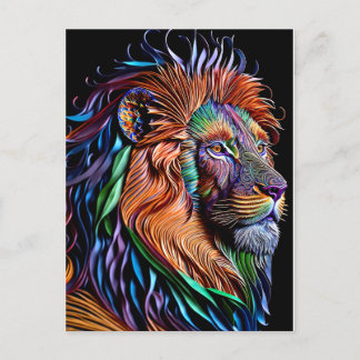 Zauberhafter Löwenpapierquilling-Stil, Weichteile Postkarte