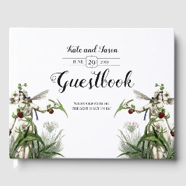 Zauberhafter Märchengarten Hochzeit Grün Gästebuch