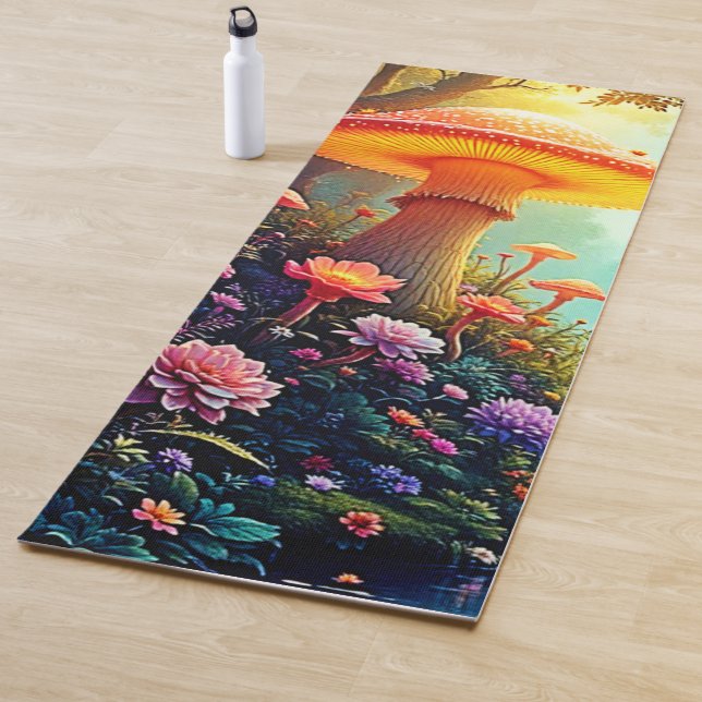 Zauberhafter Pilzwaldtraum Yogamatte (Beispiel)