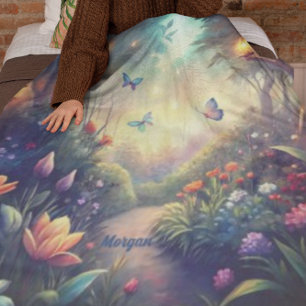 Zauberhafter Twilight Garden - Magisches Waldgesch Fleecedecke
