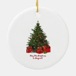 Zauberhafter Weihnachtsbaum Keramik Keramik Ornament