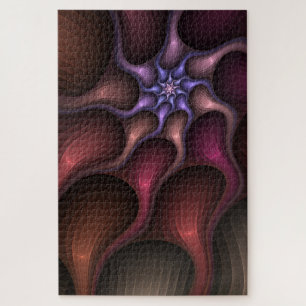 Zauberhaftes Abstrakt gestreiftes farbiges Fraktal