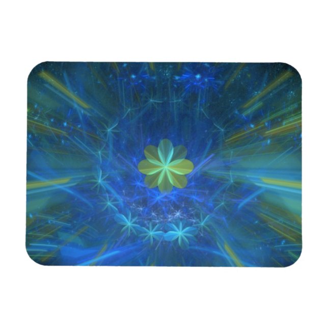 Zauberhaftes Acht-Leaf-Klee Magnet (Horizontal)