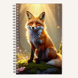Zauberhaftes Fuchs-Hardcover-Spiralnotizbuch aus d Notizbuch