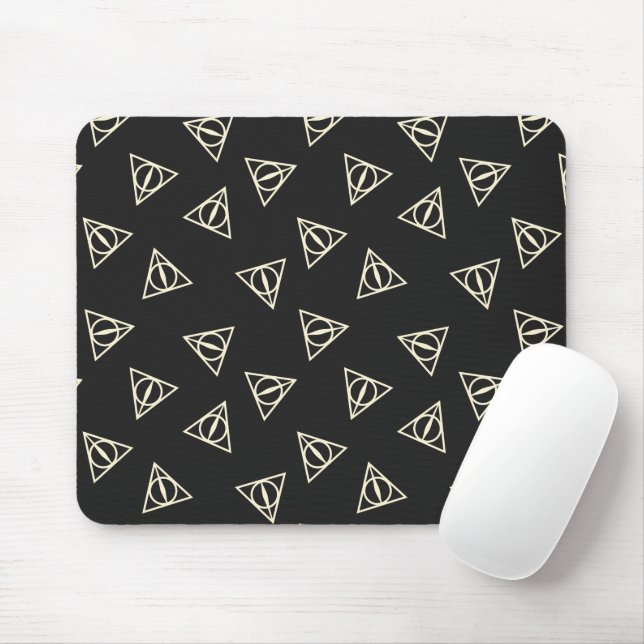 Zauberhaftes Graugelbes Dreieck-Symbol Mousepad (Mit Mouse)