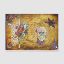 Zauberhaftes Halloween-Dekoupage: Dunkle Florals