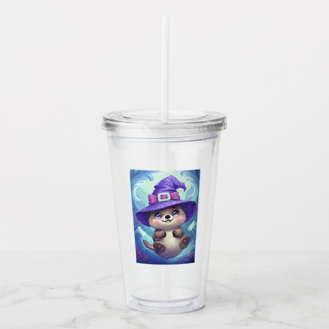 Zauberhaftes Meer-Otter-Plastikcup Acryltrinkbecher (Vorderseite)