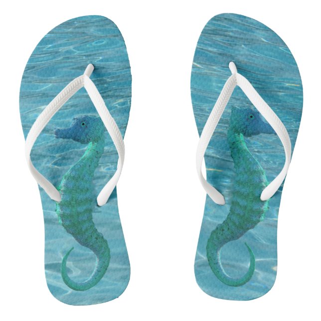 Zauberhaftes Meerpferd Flip Flops (Fußbett)