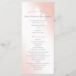 Zauberhaftes Rosa Märchenschloss Hochzeitsprogramm Programm