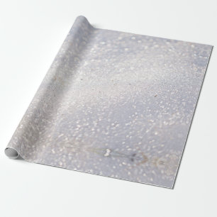 Zauberhaftes Schneekristall-Papier Geschenkpapier