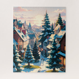 Zauberhaftes Winterdorf