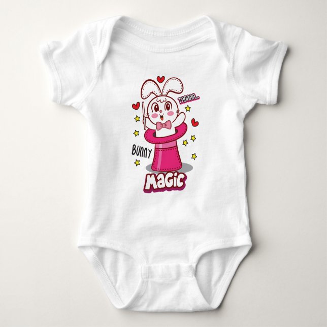 Zauberhase Baby Strampler (Vorderseite)